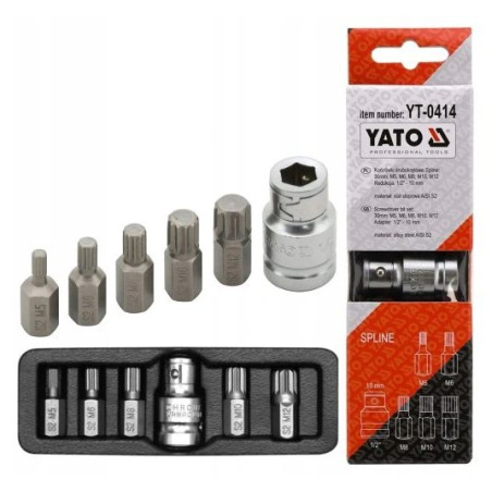 ZESTAW KOŃCÓWKI   6 cz. SPLINE